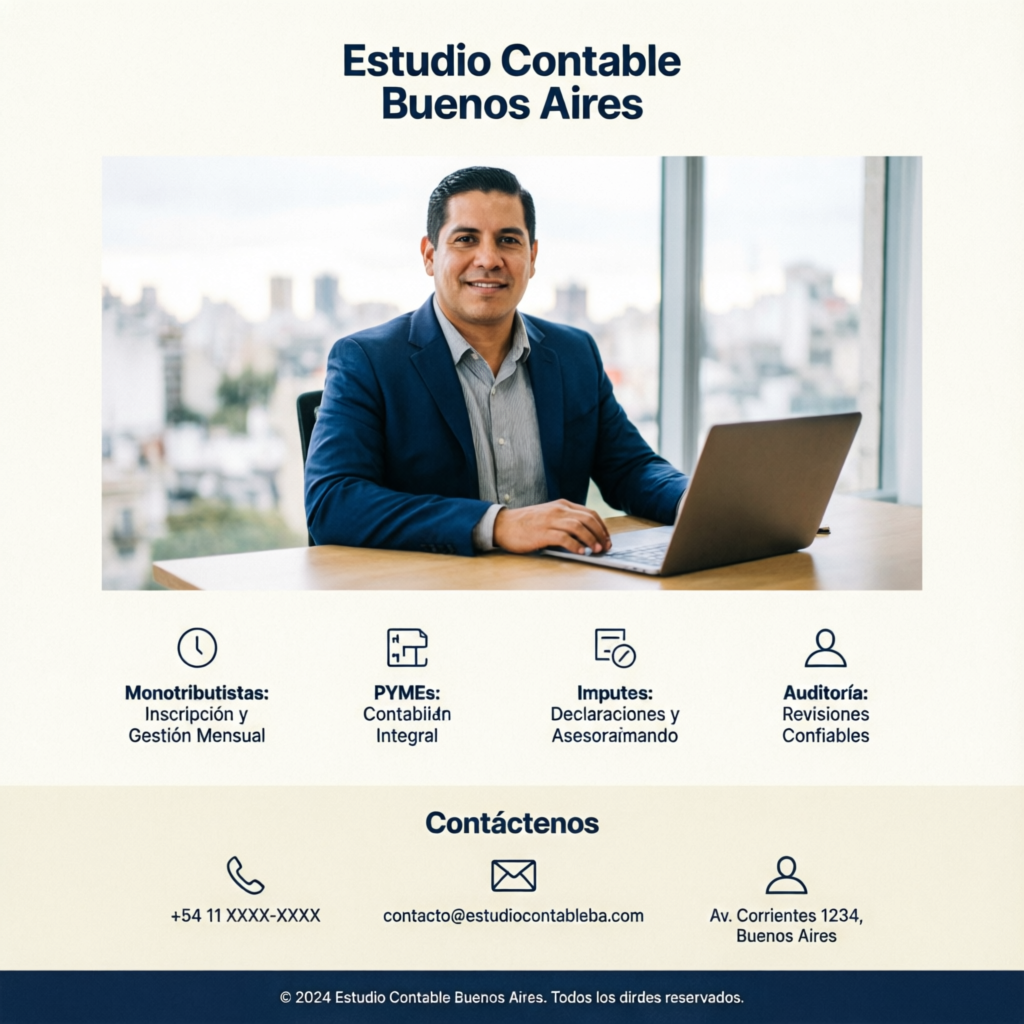 Sitio de estudio contable en CABA (caso ilustrativo)