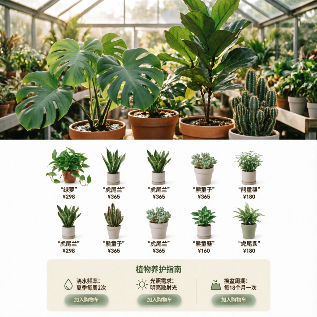 Tienda de plantas online de Mendoza (caso ilustrativo)
